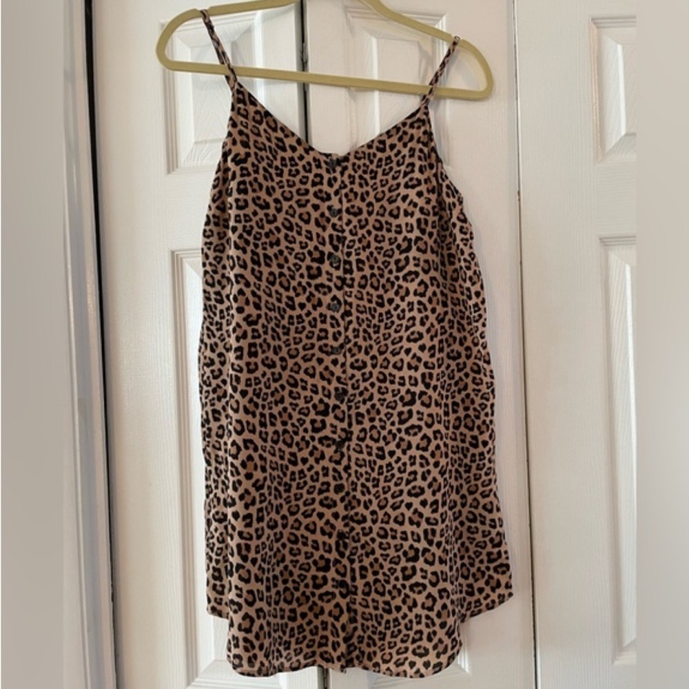 H&M Divided cheetah print slip dress